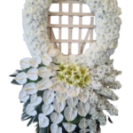 تاج گل مصنوعی برای تسلیت کد 103